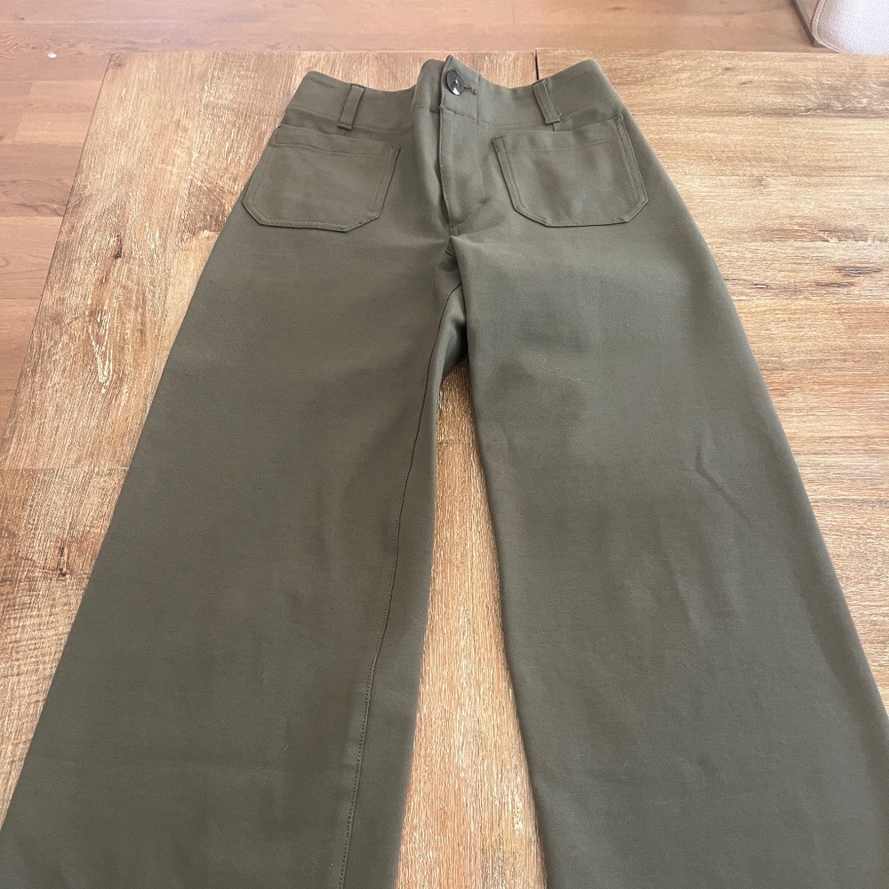 Anthropology Maeve Collette Wide Leg Pants - Green, Size